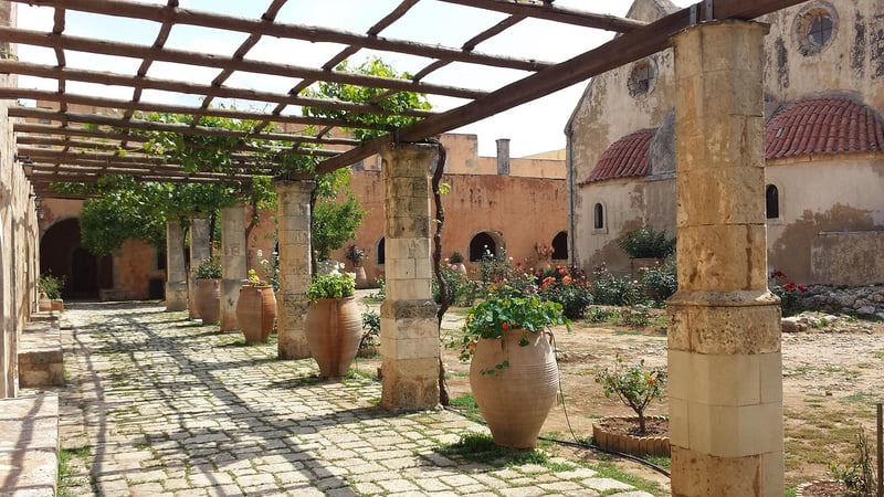Pergola in a garden